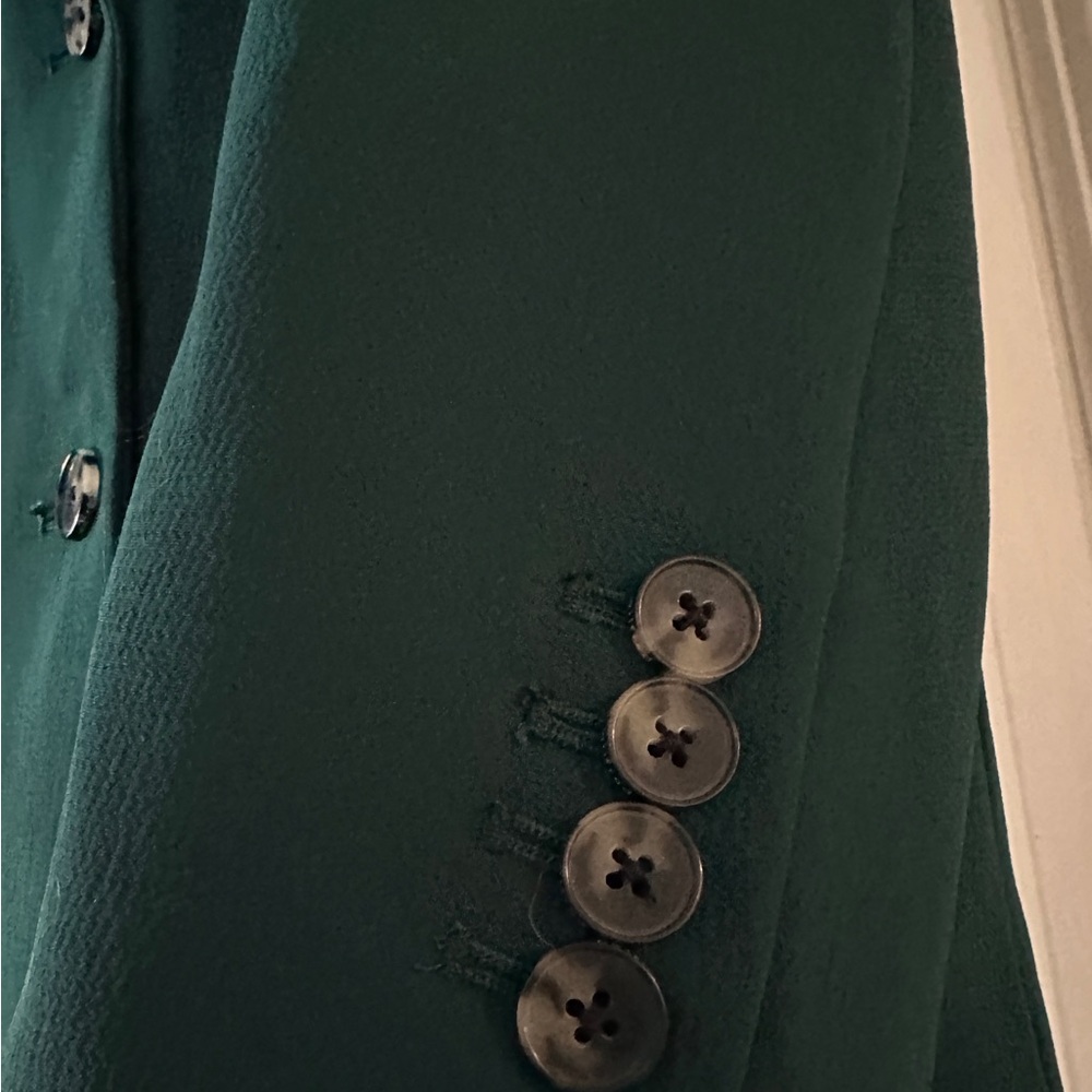 Aritzia Wilfred Women's Cherrelle (Double Breasted Blazer) Aventurine Green XXS - Picture 3 of 9